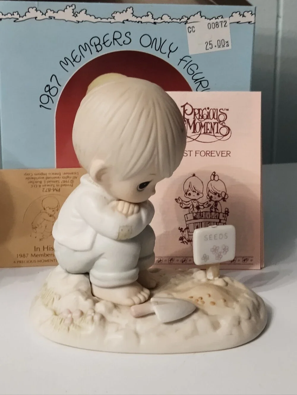 Precious Moments Figurines- #E 0105 & PM 851 & PM 872
